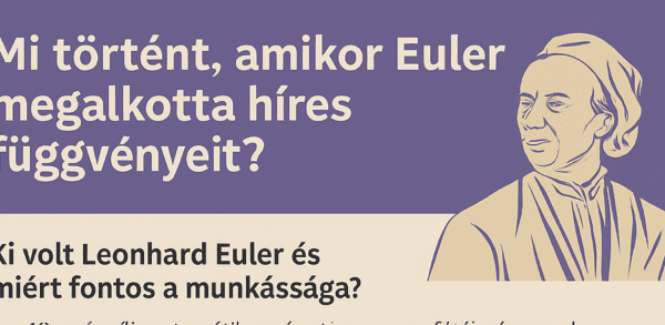 Mi történt, amikor Euler megalkotta híres függvényeit? Mi történt, amikor Euler megalkotta híres függvényeit?
